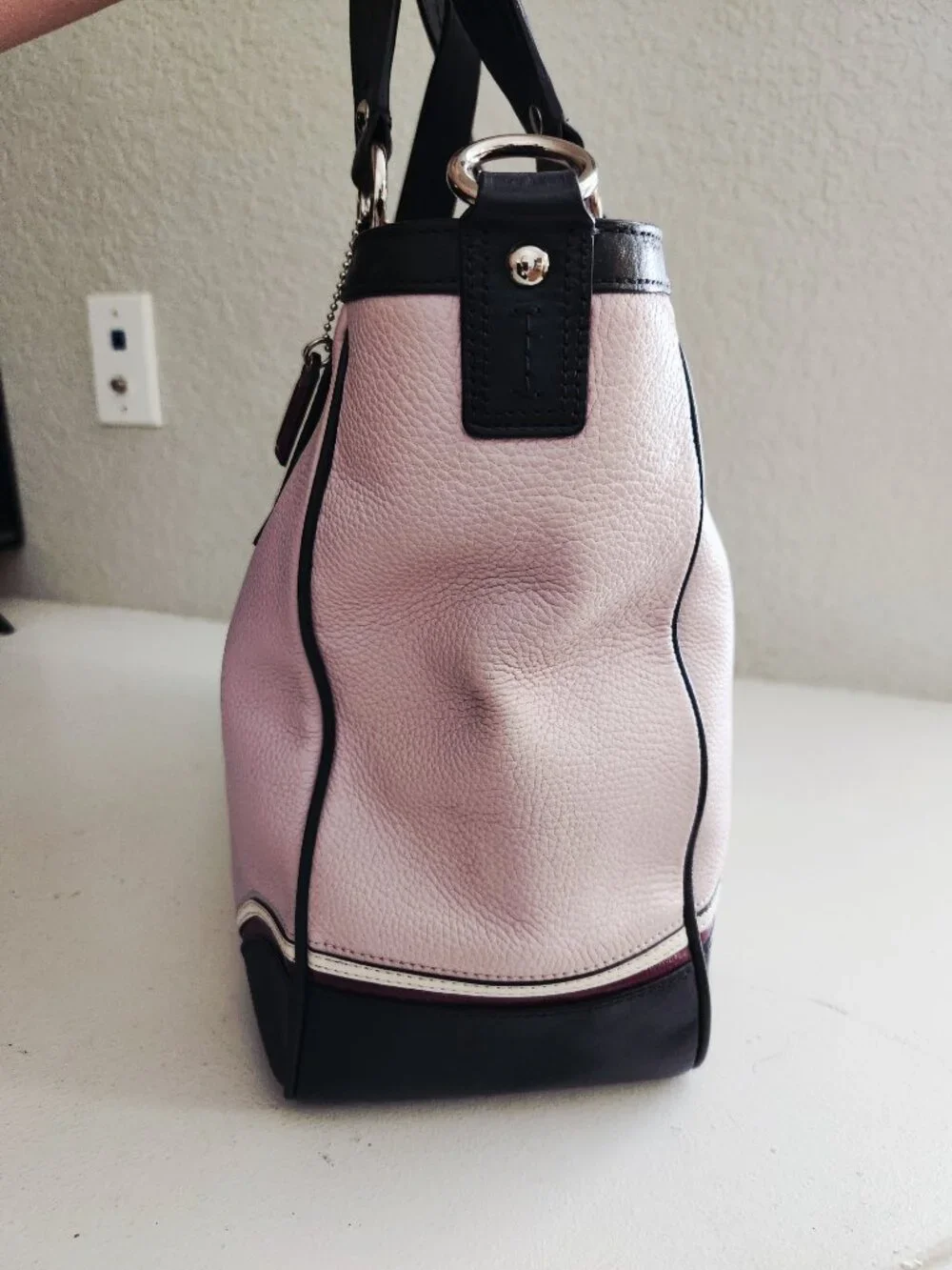 Euc Coach Laura Y2k Leather Spectator Shoulder Bag Purse